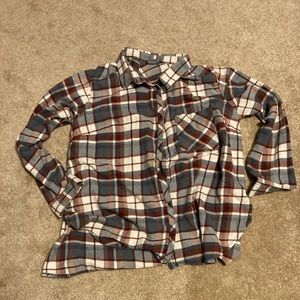 Women’s Plus 2x Columbia Plaid Button-up Flannel
